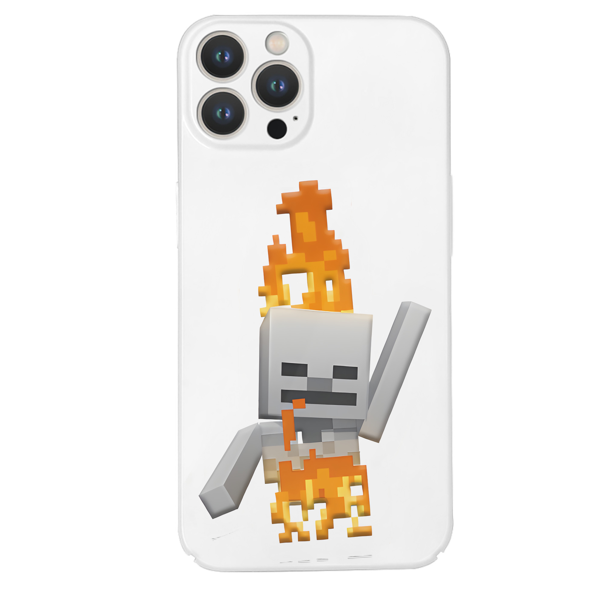 （画像用） マインクラフト ブロックの世界 Minecraft MC Block world 【iPhone 14シリーズ対応】ハードケース